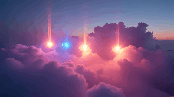 light in the cloud